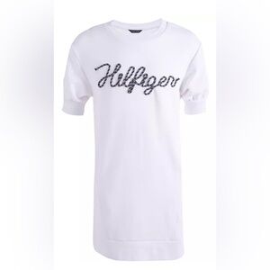 Tommy Hilfiger Big Girls Rope Logo Sweatshirt Dress